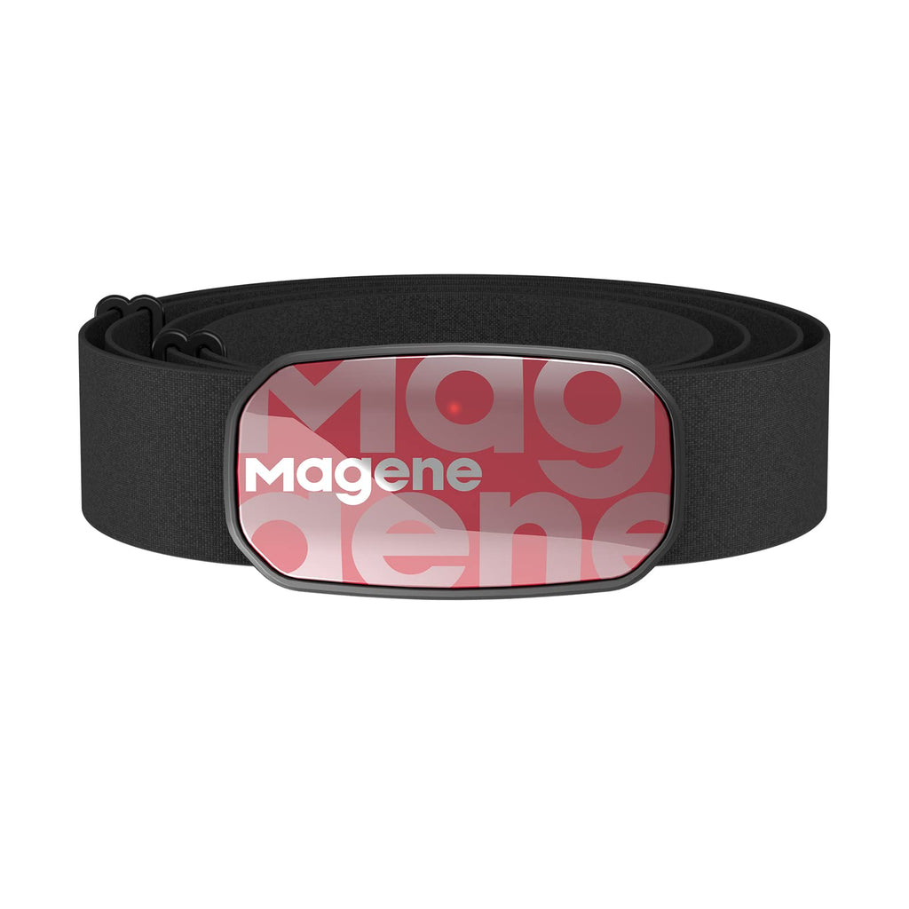 [Australia] - Magene H603 Chest Strap Heart Rate Monitor, ANT+ and Bluetooth Compatible with Split Adjustable Strap, iPhone & Android Compatible Red 