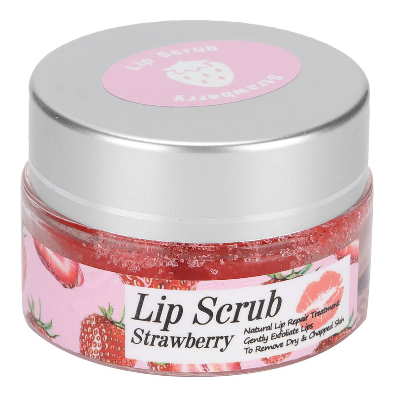 [Australia] - Lip Scrub,Strawberry Lip Exfoliator Natural Gentle Lip Care Products,Lip Scrub Cream for Dry and Cracked Lips Brightening Dark Lips 