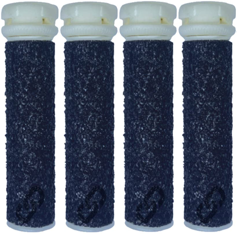 [Australia] - [4 Pack] Extreme Micro Pedi Rollers Super Highest Coarse - Replacement Heads Mineral Callus Remover Compatible with Emjoi Refill for Excess Rough Callus 