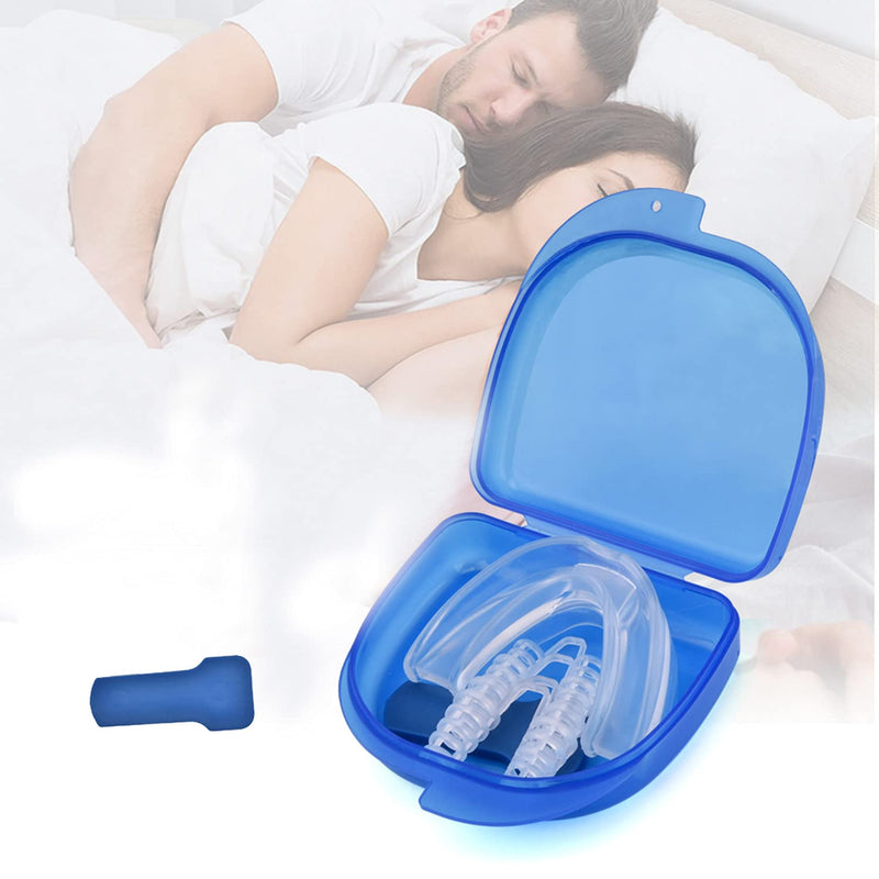 [Australia] - Snore Stopper Mouth Guard Anti Snoring Solution With 4 Nose Vent For Easing Breathing And Comfortable Sleep Suitable For Men And Women 