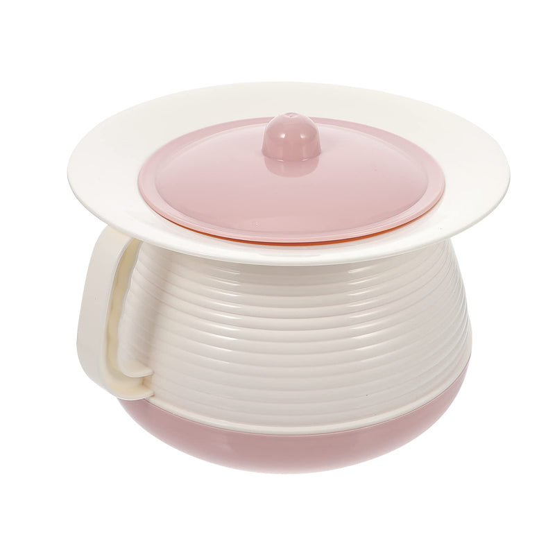 [Australia] - iplusmile Unisex Chamber Pot for Adults Kids Portable Toilets Chamber Pot with lid and Handle Spittoon Urinal Basin Potty Multifunctional Home Bucket Pink 