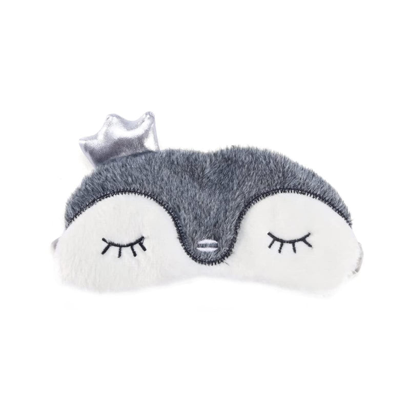 [Australia] - Cartoon Satin Eye Mask Penguin Style Sleeping Mask Blackout Sleep Mask for Travel, Sleeping, Shift Work, Lunch Break 