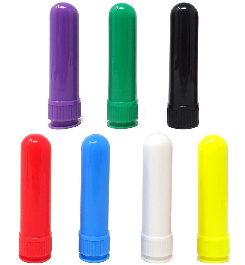 [Australia] - YANGWEN Essential Oil Inhaler Tubes,Essential Oil Aromatherapy Nasal Inhalers Tubes Refillable Inhaler Stick with Wicks,7 Colors 