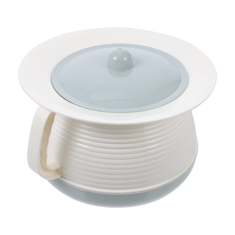 [Australia] - Balacoo Portable Toilet Urinal Spittoon Chamber Pot Potty Pla- stics Bedpan Urine Bucket Bottle with Lid for Adults Child Pregnant Elderly (Sky- Blue) Sky-blue 