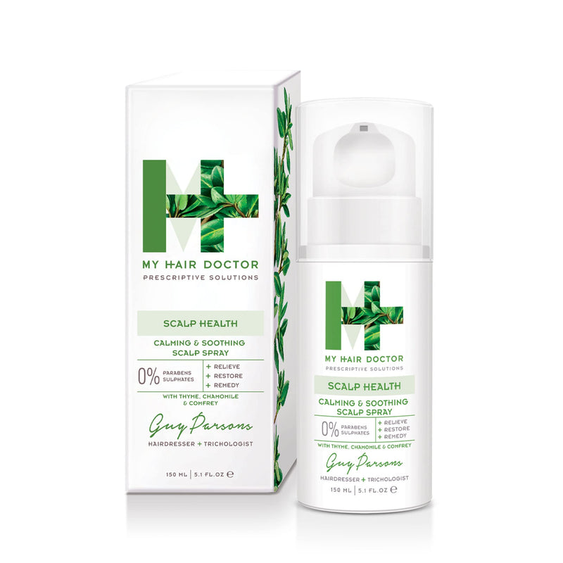 [Australia] - My Hair Doctor Spray For Scalp Psoriasis, Repair Dry, Itchy, Flaky & Sensitive Scalp & Dandruff, Soothing & Calming Vegan Haircare with Chamomile Extract, 150ml 