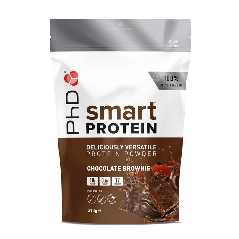 [Australia] - PHD POWDER SMART PROTEIN CHOC BROWNIE 510 EU6 1 Chocolate Brownie 510 g (Pack of 1) 