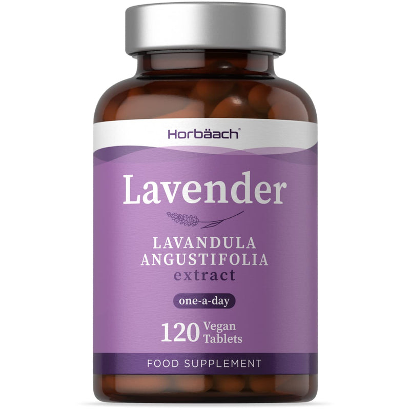 [Australia] - Lavender 500mg | 120 Vegan Tablets | for Anxiety, Relaxation & Sleep | 100% Pure & Cold Macerated Extract | Herbal Remedy | No Artificial Preservatives 