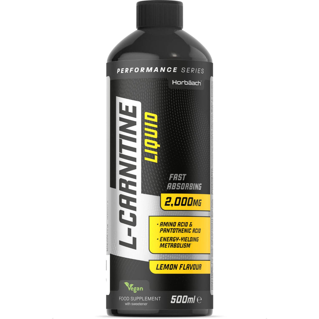 [Australia] - L-Carnitine Liquid 2000mg | 500ml | Vegan | Rapid Absorption Carnitine | Lemon Flavour | Workout Supplement | No Artificial Preservatives | by Horbaach 