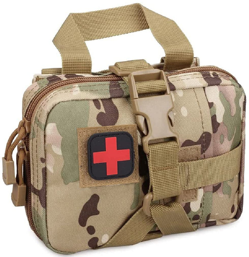 [Australia] - First Aid Kit Car Survival Kit for Outdoor Travel Medical Multipurpose Waist Bag Military Accessories (Camouflage) Camo 