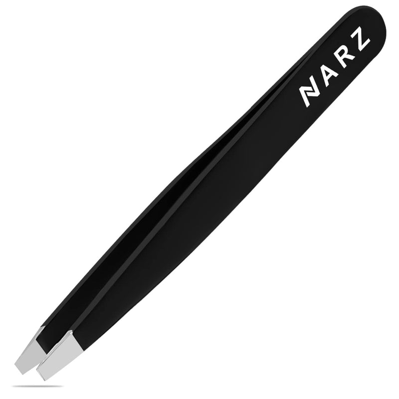 [Australia] - NARZ Professional Slanted Tweezer for Facial Hair Women & Men Stainless Steel Precision Tweezers for Ingrown Hair Tweezers 1 Piece 