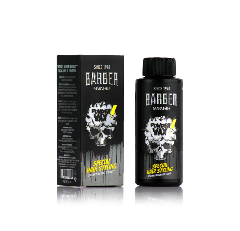 [Australia] - BARBER MARMARA hair powder men 20gr | Hair powder with matt effect for women & men | Styling Powder Matt Look | Hair styling | Modeling Styling Powder | Barber Shop Matte Powder | Volume powder 
