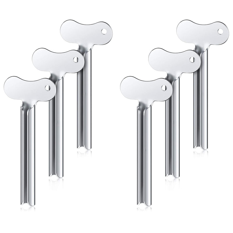 [Australia] - Hsthe Sea 6 pieces metal toothpaste squeezer squeeze tube stainless steel tube squeezer key roll tube creams colour squeezer tool for bathroom 