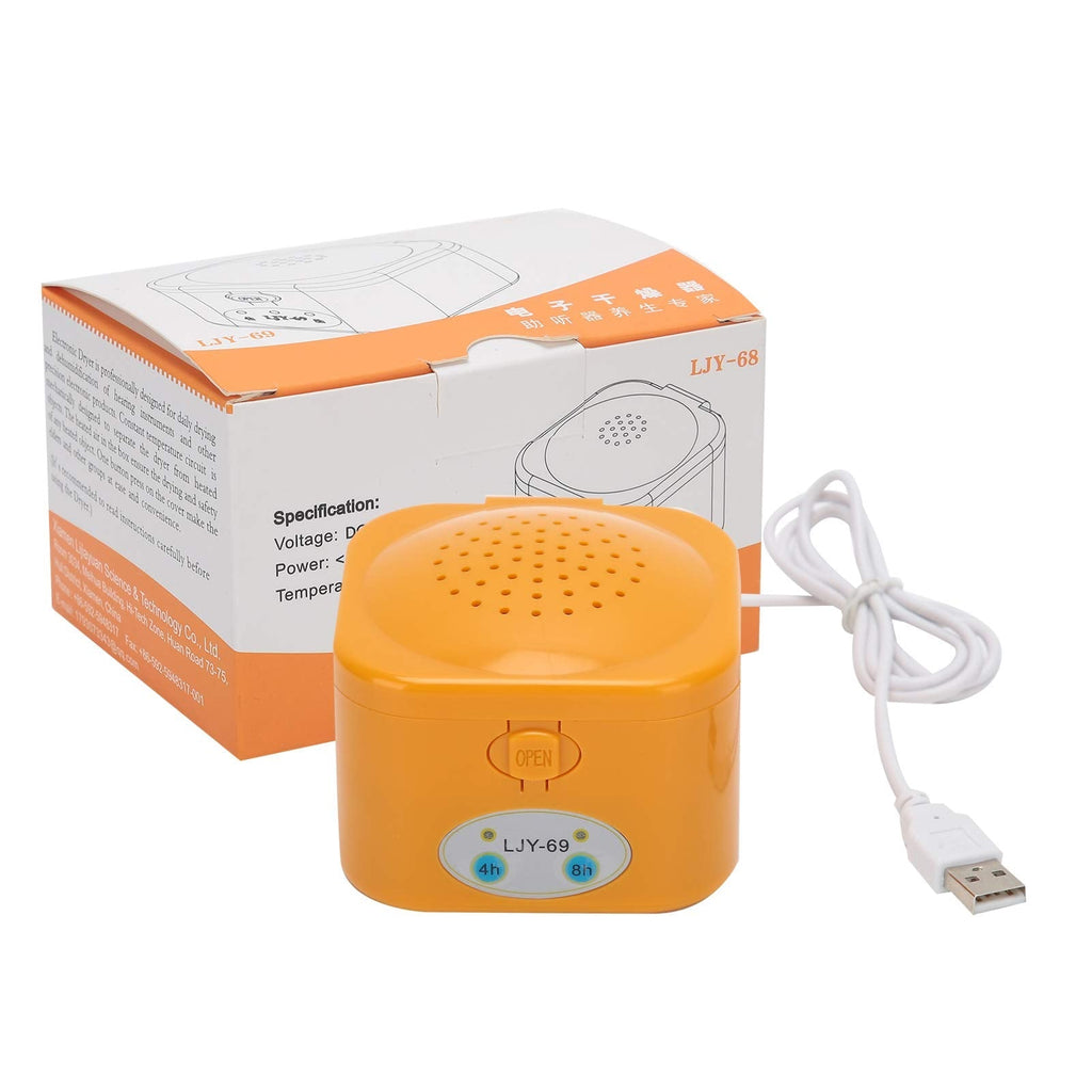 [Australia] - Electric Hearing Aids Dryer, Dehumidifier Drying Box Case Elderly Hearing Aids Accessory Moisture Resistant - One Button Design, Time Design 