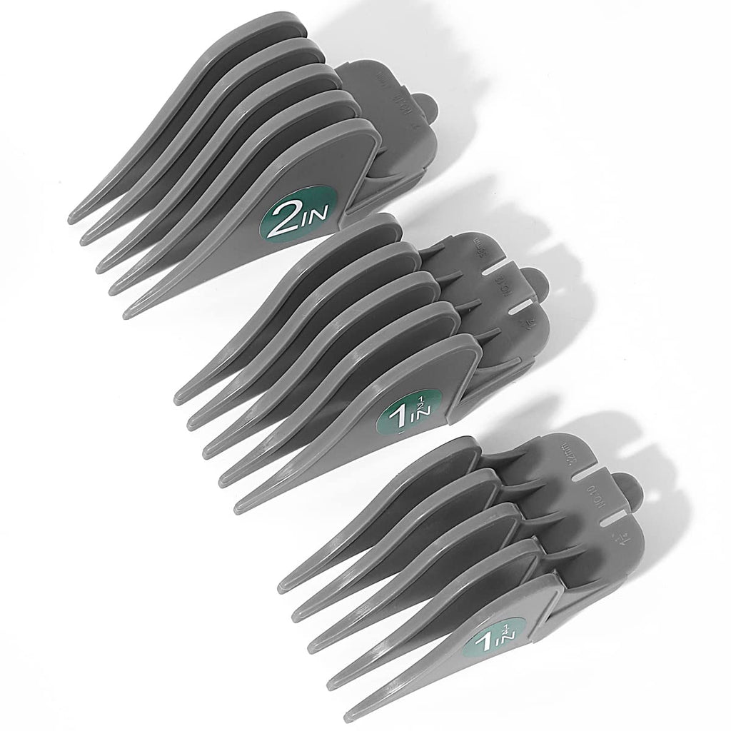 [Australia] - Professional Hair Clipper Combs Guides, Hair Clipper Guards 1 & 1/4 Inch 1 & 1/2 Inch 2 Inch Mega No.16 No.12 No.10 Fits Most Wahl Clippers 