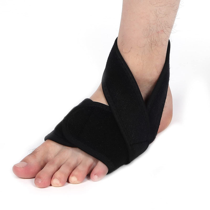 [Australia] - Foot Drop Brace, Professional Elastic Soft Foot Drop Brace Adjustable Foot Varus Valgus Correction Belt Breathable Foot Orthotic Brace Wrap(left) left 
