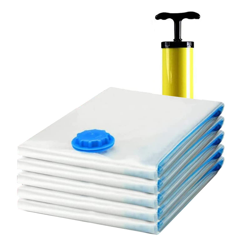 [Australia] - Premium Reusable Vacuum Bags (Jumbo 4 Pack,Travel Hand Pump Included)Jumbo Airtight Space Compression Bags - Max Space Saving for Bedding, Duvets, Clothes 