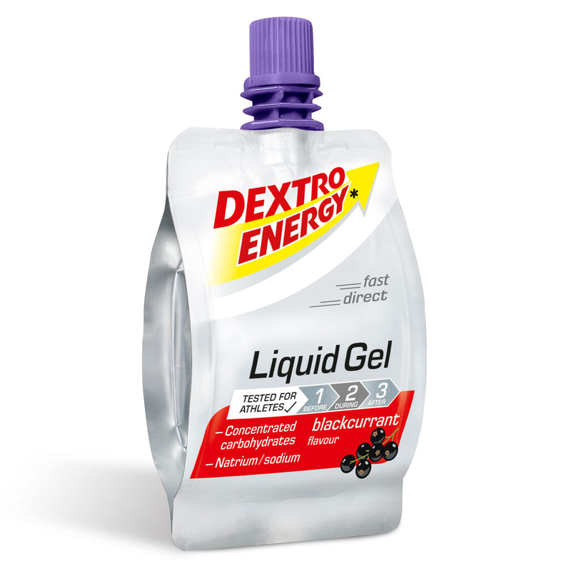[Australia] - Dextro Energy Energy Gel | 6 Pack | High Carb Gel | Liquid Burst of Energy | Non-Sticky | for Running or Cycling | Energy Gel Blackcurrant | Vegan 