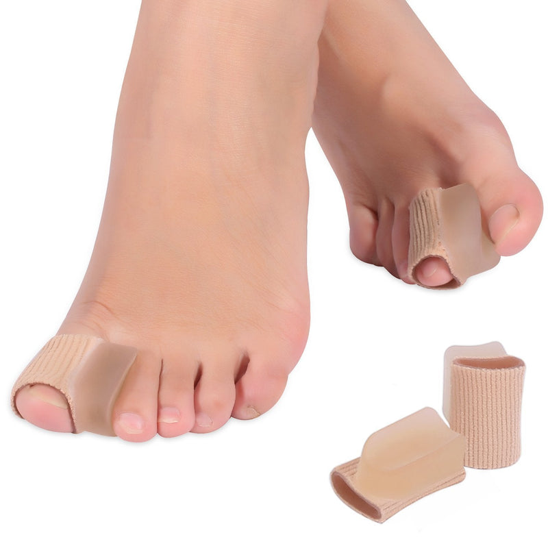 [Australia] - Gel Toe Stretch Straighteners, Big Toe Corrector Tube Protector Toe Sleeves Bandage for Overlapping Toes, Hallux Valgus Corrector, Toe Spacer, Hammer Toe Separators 