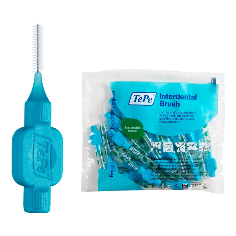 [Australia] - TePe Interdental Brush, Original, Blue, 0.6 mm/ISO 3, 20pcs, plaque removal, efficient clean between the teeth, tooth floss, for narrow gaps 20 count (Pack of 1) Blue (Size 3) 