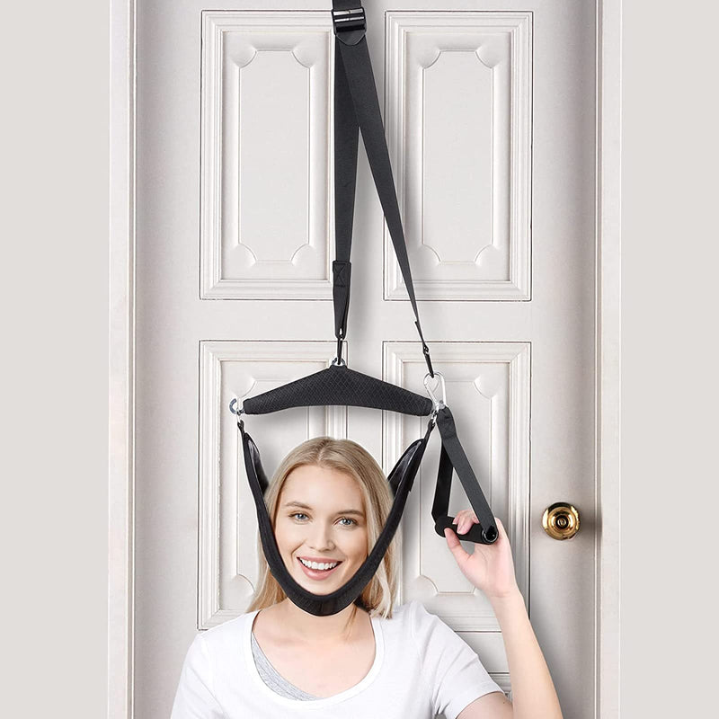 [Australia] - ALLWIN Neck Stretcher Cervical Traction Device, Hammock for Neck Pain Relief Stretcher, Over The Door Cervical Neck Traction Device for Spinal Decompression 