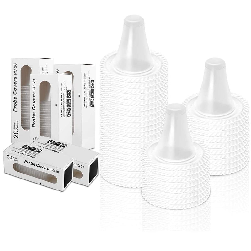 [Australia] - 500 PACK Disposable Ear Thermometer Probe Covers Refill Lens Filters for All Braun Models and Digital Thermometers White 