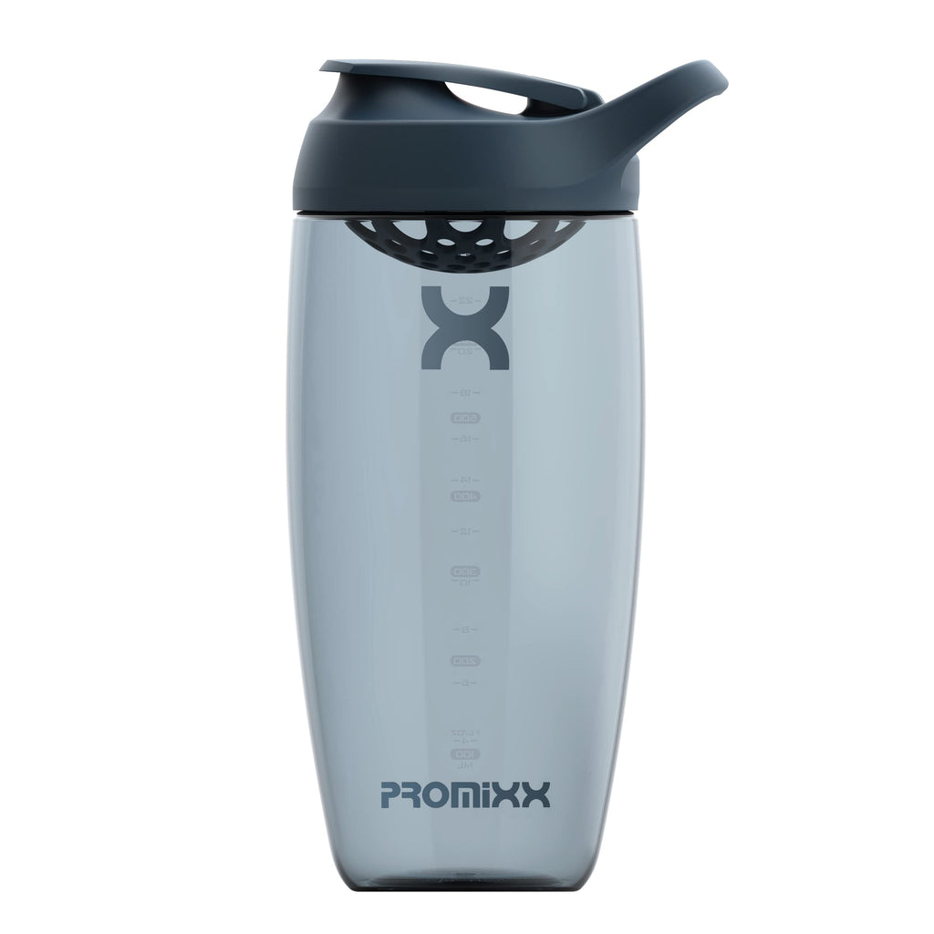 [Australia] - PROMiXX Shaker Bottle - Premium Protein Shaker Bottle for Supplement Shakes - Easy Clean, Durable Cup (700ml, Midnight Blue) 700ml 