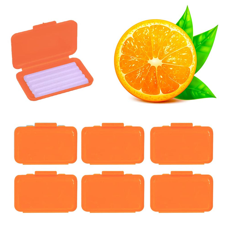 [Australia] - MIBICIRI 6 Boxes Dental Wax for Braces, Dental Cement Orthodontic Care Kits for Braces Protection Pain Relief (Orange Scent) Orange Scent 