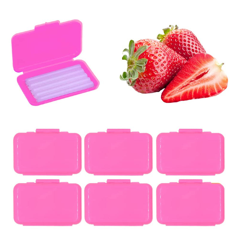 [Australia] - MIBICIRI 6 Boxes Dental Wax for Braces, Dental Cement Orthodontic Care Kits for Braces Protection Pain Relief (Strawberry Scent) strawberry Scent 