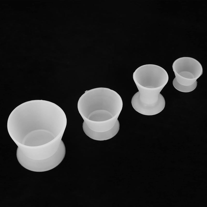 [Australia] - 4pcs Dental Laboratory Mixing Cup, Silicone Dental Materials Mixing Bowl Set, Silicone rubber Dental self-curing mixing cup 