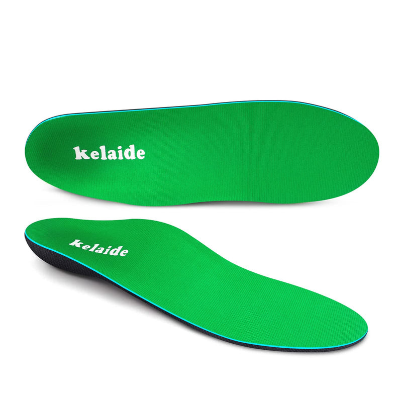 [Australia] - Arch Support Insoles for Women Flat Feet, Orthotic Arch Support Shoe Insoles for Men UK-Men10-29cm Green-n 