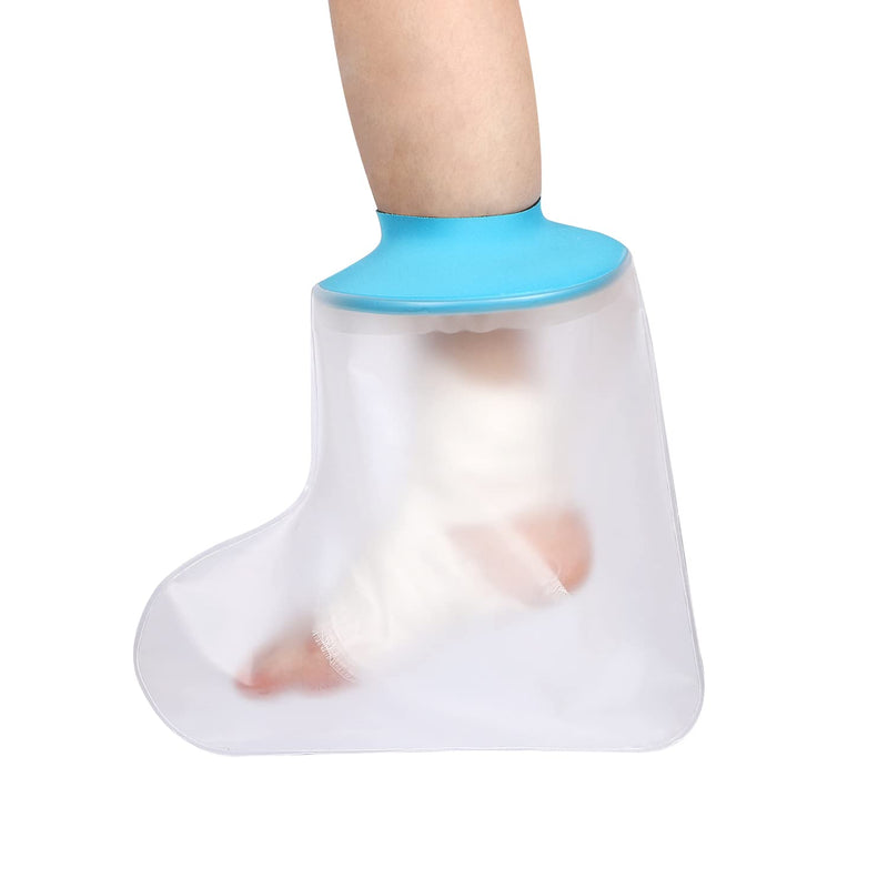 [Australia] - Promifun TPU Waterproof Foot Cast Cover for Shower Bath , Adult Foot Cast Protector,Reusable Cast Sleeve for Broken Surgery Foot & Ankle , Burns , Wounds 