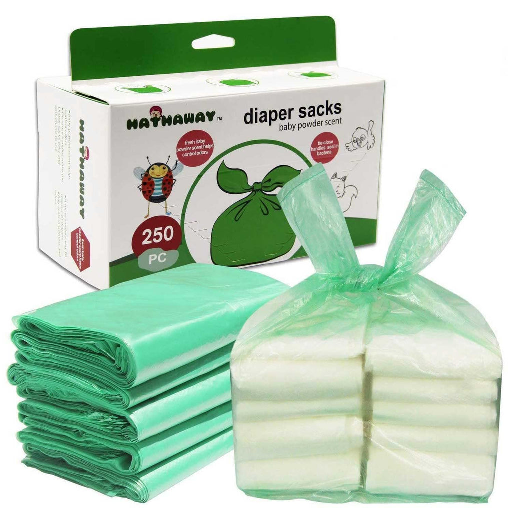 [Australia] - Nappy Sacks for Baby Waste Bin Bags with Baby Powder Scented, Dog Poop Bags 250PCS 