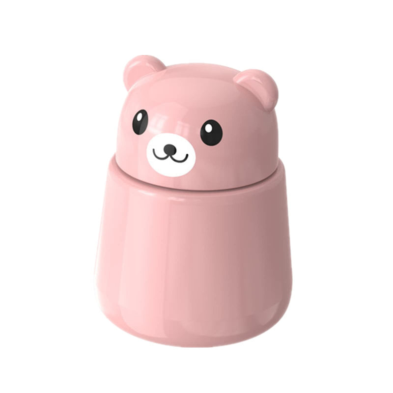 [Australia] - Pill Grinder, Cute Bear Portabl Pill Pulverizer Pill Crusher Medicine Tablet Grinder Container Storage Box (Pink) Pink 