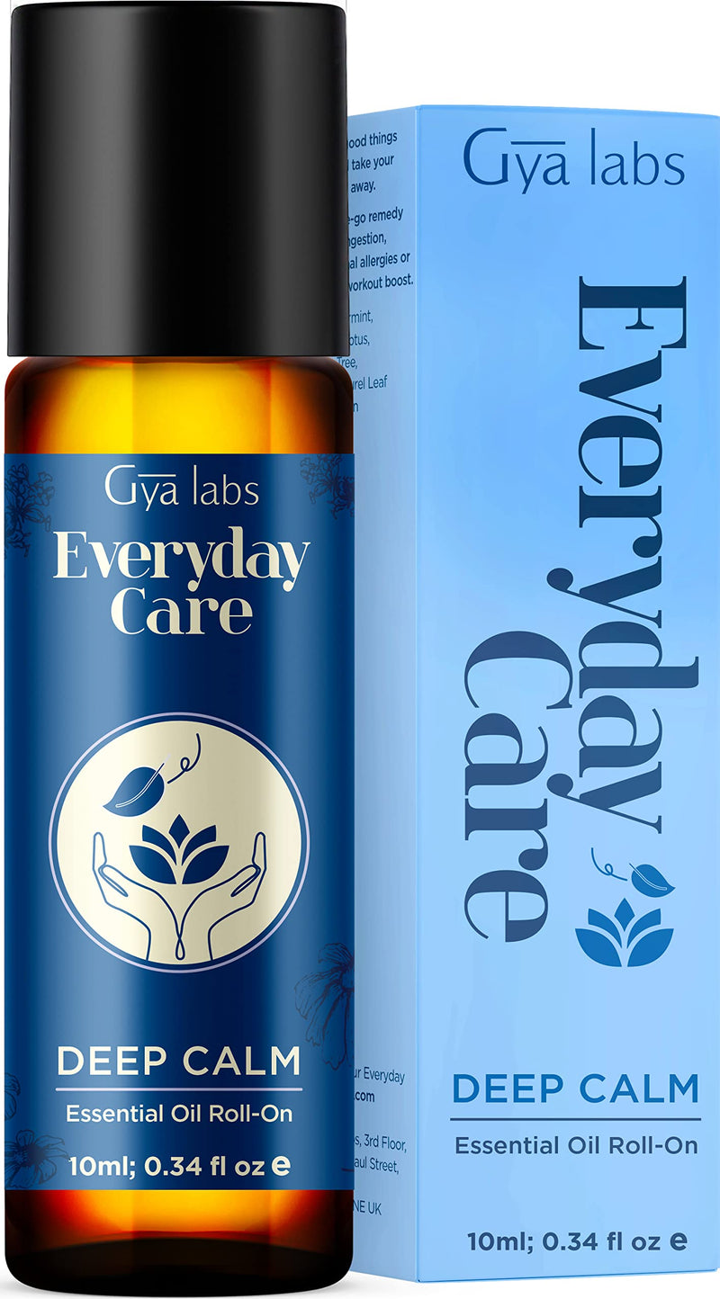 [Australia] - Gya Labs Deep Calm Essential Oil Roll On(10ml) - Floral, Soothing Scent Deep Calm (Roll On) 10 ml (Pack of 1) 