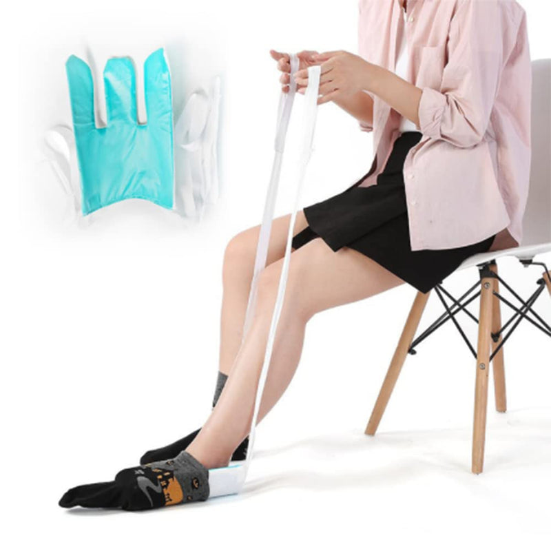 [Australia] - DZOZO Sock Aid Tool Socks Helper Sock Helper Aid Tool Socks Puller Dressing Assist Device Sock Helper Puller for Elderly, Pregnant Women 