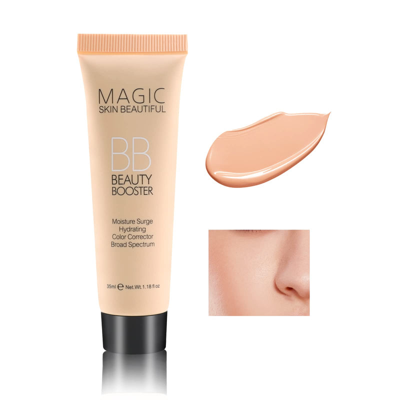 [Australia] - Boobeen Hydrating BB Cream, Full-Coverage Foundation&Concealer, Color Correcting Cream, Tinted Moisturizer BB Cream for All Skin Types - Evens Skin Tone Deep skin color 