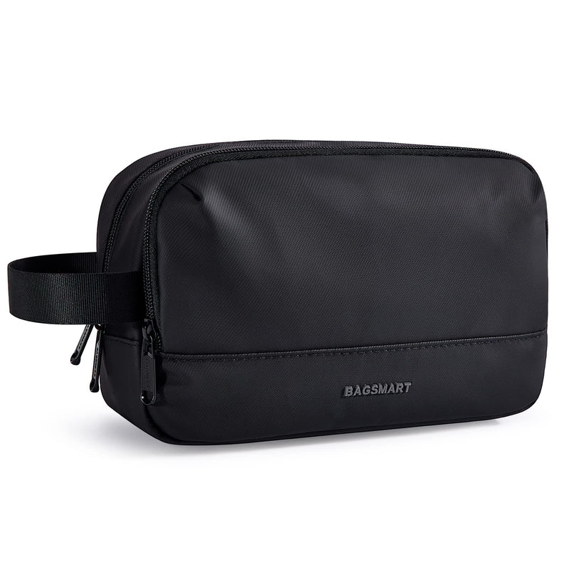 [Australia] - Toiletry Bag for Men, BAGSMART Mens Travel Toiletry Bag, Water-Resistant Dopp Kit for Travel, Lightweight Shaving Bag Fits Full Sized Toiletries, Black 