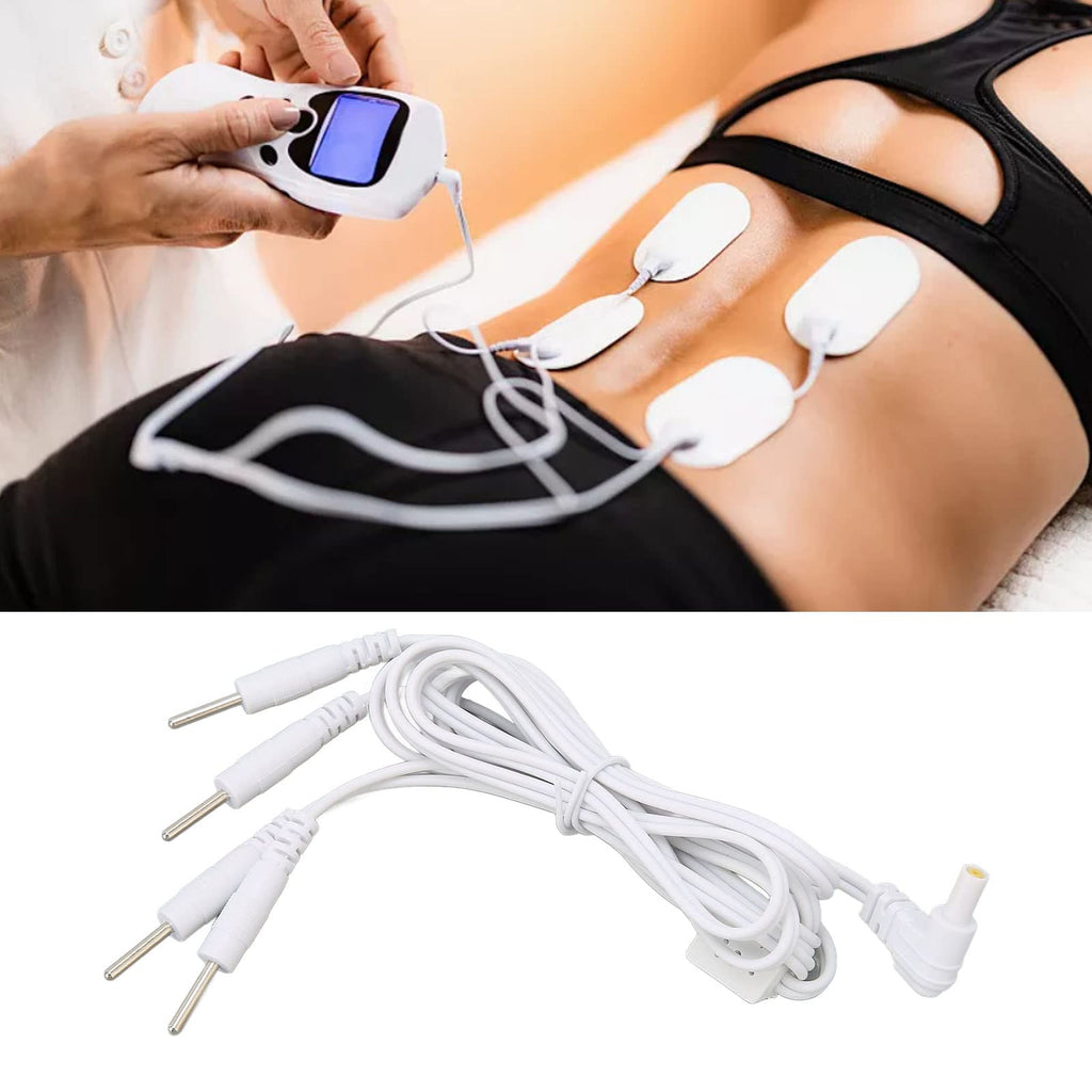 [Australia] - TENS Machine for Pain Relief,2.5mm Electrode Heat Wires 3.94ft TENS Unit Replacement Lead Wires Connector Cables for Electrotherapy Instruments 