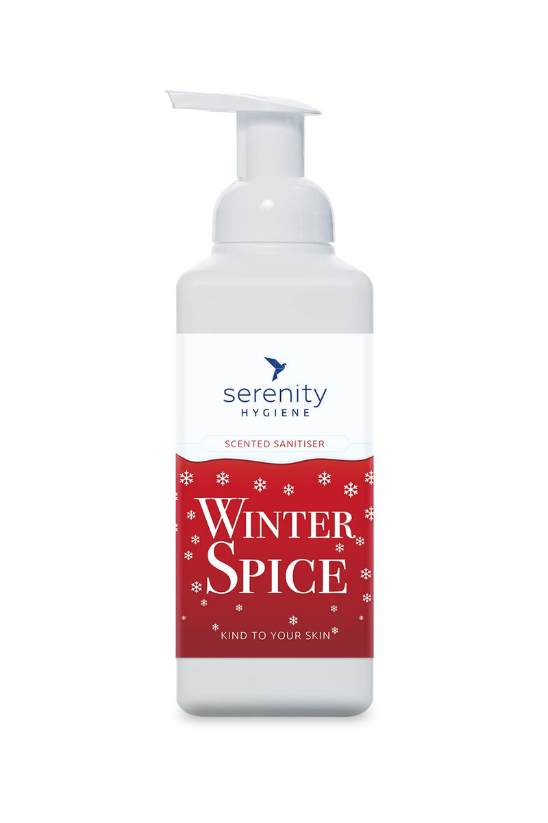 [Australia] - Serenity Hygiene Antibacterial/Antiviral Hand Sanitiser - Winter Spice Scent - Skin Safe Alcohol Free Formula - UK Manufactured & Independently Tested - 500ml 