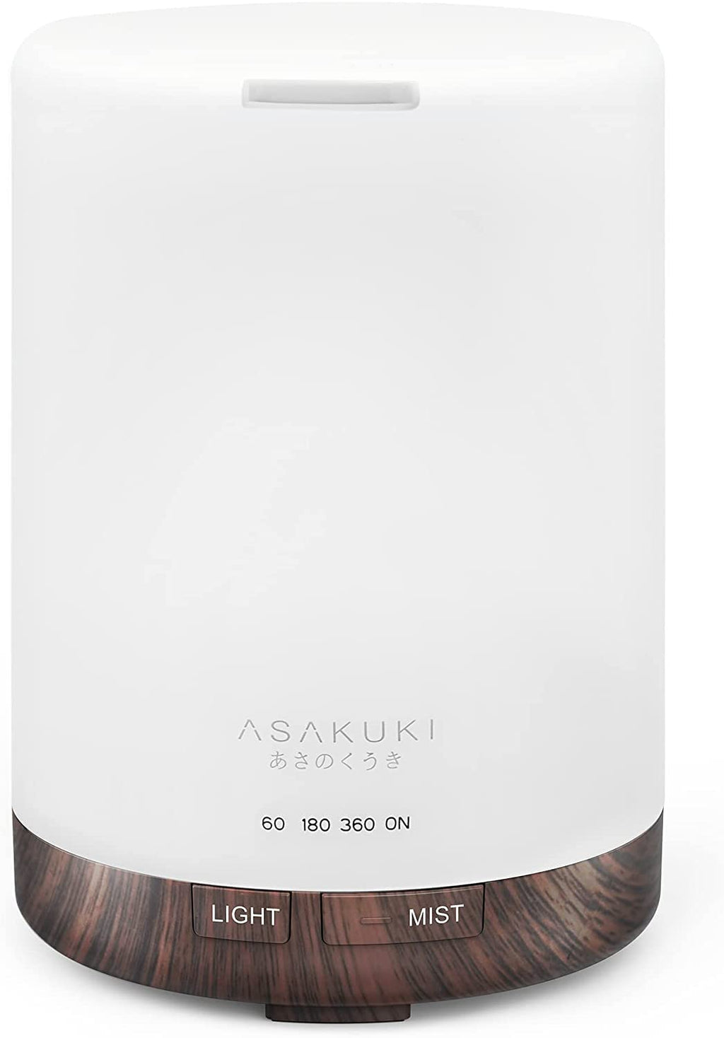 [Australia] - ASAKUKI 300ml Essential Oil Diffuser, Ultrasonic Aromatherapy Scented Diffuser Humidifier for Bedroom,Baby Room,Spa with 7 LED Color Lights and Waterless Auto Shut-Off, BPA-Free (Black Oak Grain) Black Oak Grain 