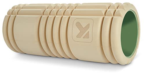 [Australia] - TriggerPoint Grid Foam Roller, Deep Tissue Muscle Massage, Versatile Foam Roller, Multi Purpose, with Free Online Instructional Videos sustainable Single Beige 
