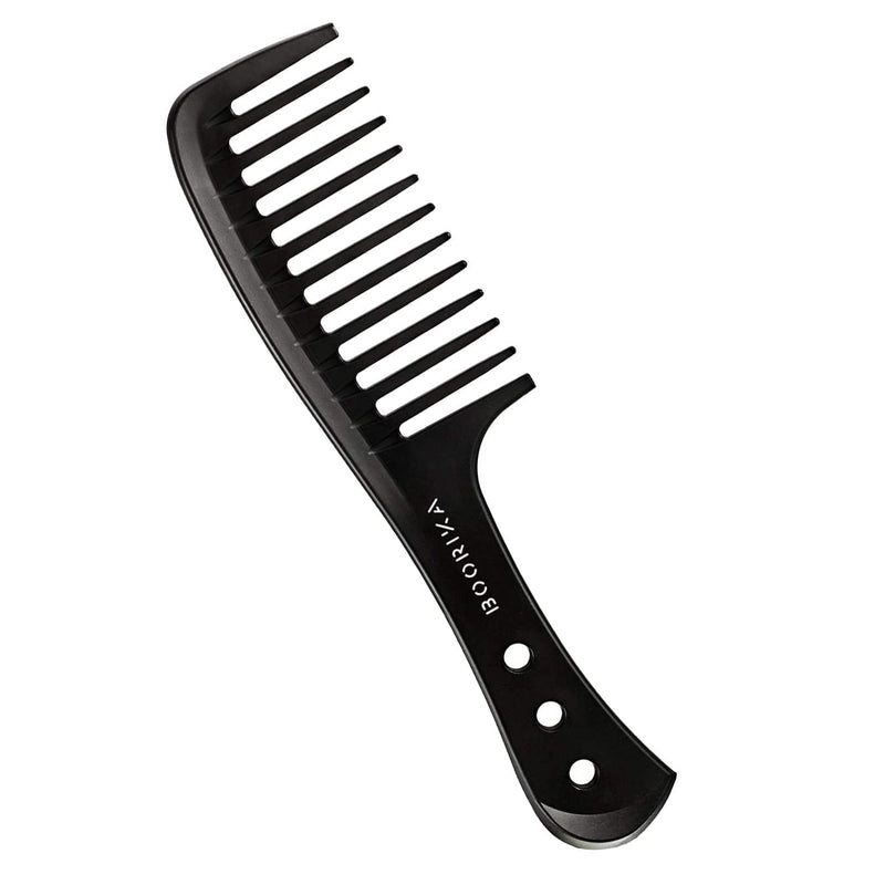[Australia] - Boorika Wide Tooth Comb – Smooth & Sturdy Wide Tooth Comb for Curls – Curl Comb for Long Wet or Curly hair - Heat Resistant & Anti-Static Styling Comb 