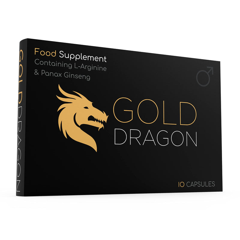 [Australia] - Extra Strong (10 Capsule) Gold Dragon Ginseng Complex - 500MG - Premium Enhanced Energy, Stamina & Endurance, 100% Safe & Natural - Fast Acting Performance 