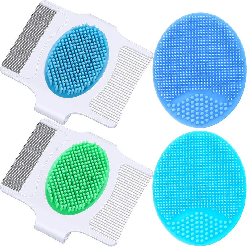 [Australia] - Cradle Cap Brush and Comb, Cradle Cap Brush, Baby Cradle Cap Brush, Baby Scalp Brush, Cradle Cap Brush for newborns, Toddler Scrubbers Exfoliator Brush Help Gently Massage Care Scalp 