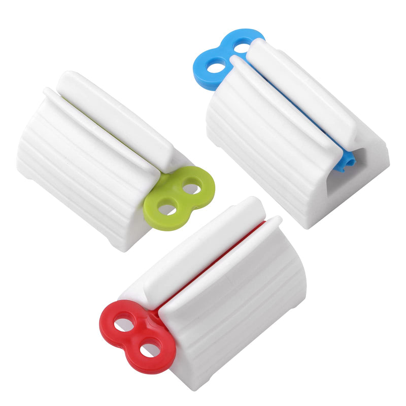 [Australia] - 3pcs-Rolling Tube Toothpaste Squeezer Toothpaste Seat Holder Stand for Bathroom Accessories(Mix Color) Mix Color 
