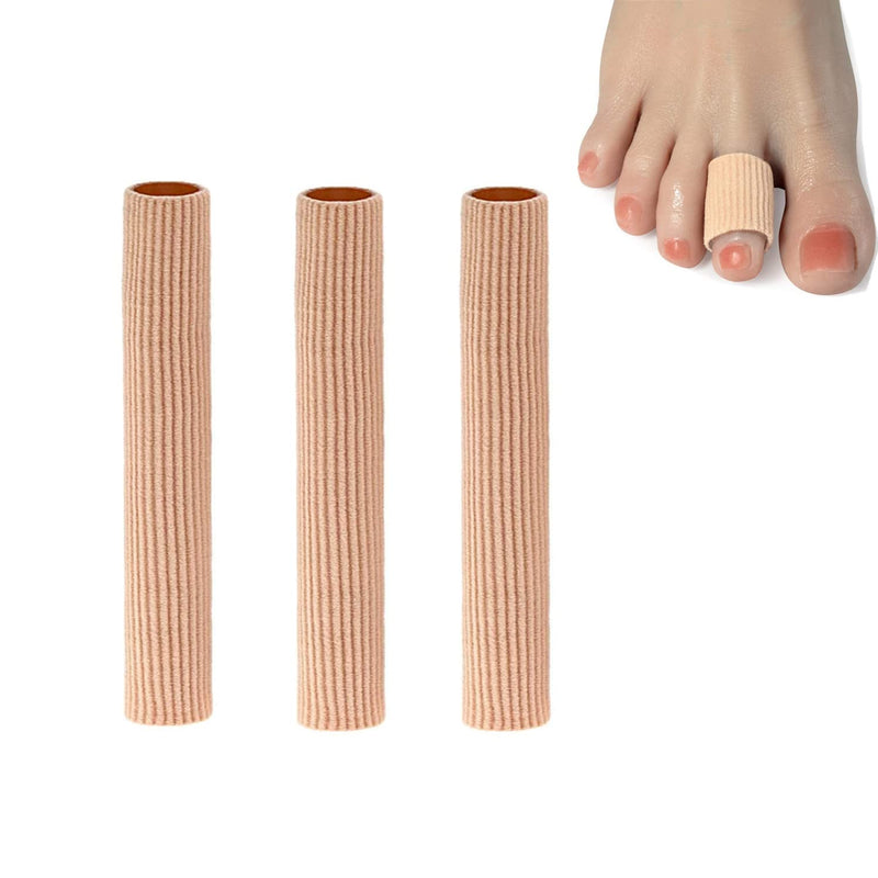 [Australia] - Bessy shop Toe Cushion Tube, 3Pcs CuttableToe Tubes Sleeves Soft Gel Toe Sleeve Protectors for Cushions Corns Relief Toe Pressure Pain 
