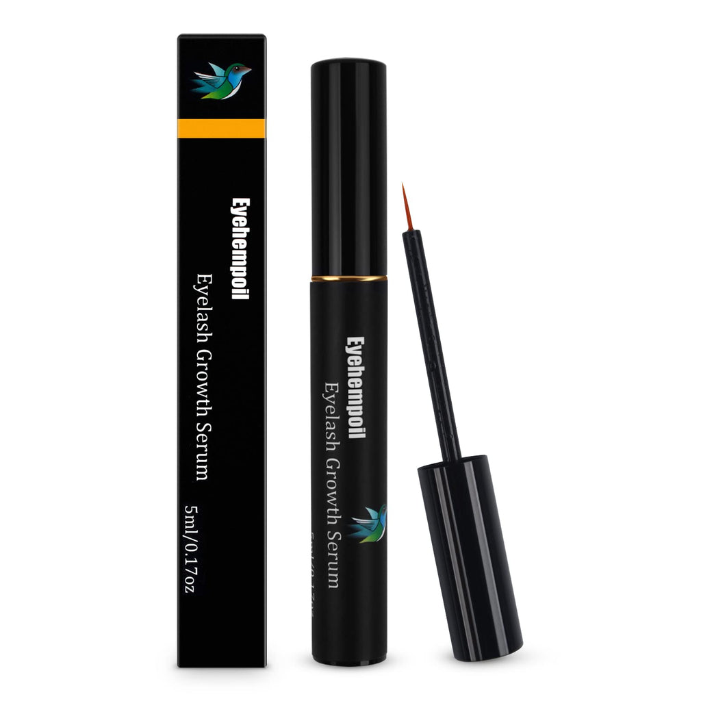 [Australia] - Eyelash Growth Serum Rapid Lash Growth Serum Natural Enhancing Moisturising Formula for Longer, Thicker, Fuller Lashes & Brows, 5ml, Black 