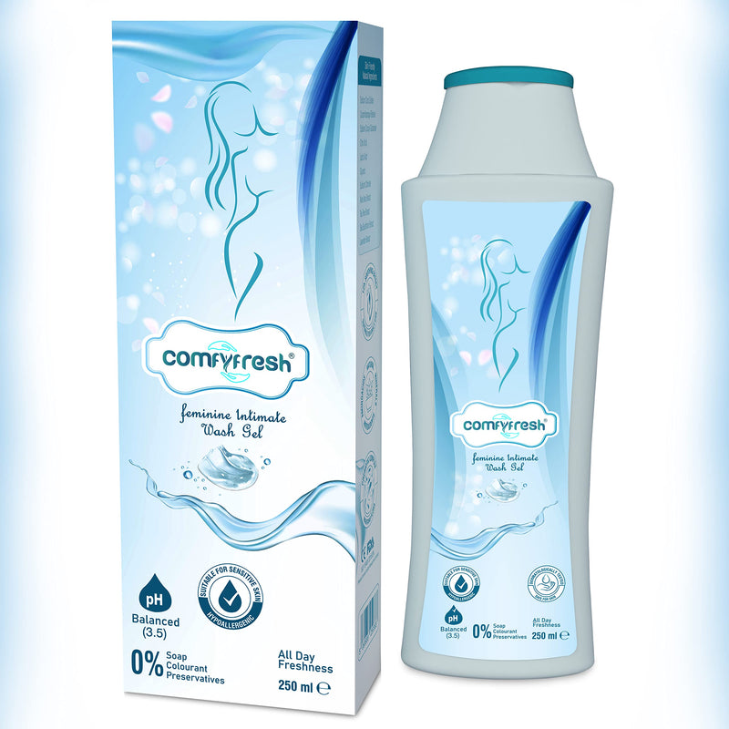 [Australia] - ComfyFresh Feminine Intimate Gel Wash pH Balanced Soap-Free Probiotic Hypoallergenic Formula with Paraben-Free Natural Ingredients Tea Tree Sea Buckthorn and Aloe Vera 