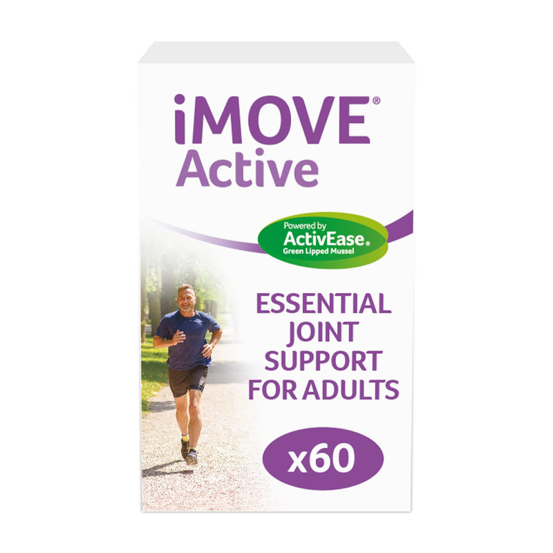 [Australia] - iMOVE Active | Natural Joint Supplement for Humans, 60 Tablets - Includes Glucosamine HCl, Green Lipped Mussel, Hyraluronic Acid, Vitamin E and C and Manganese 