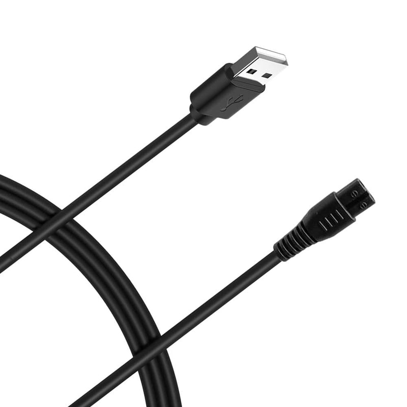 [Australia] - Bouge USB Charger Power Supply DC to Cable Compatible with Meridian Grooming Electric Shaver Trimmer Charging Cord Black Adapter 3.2FT 
